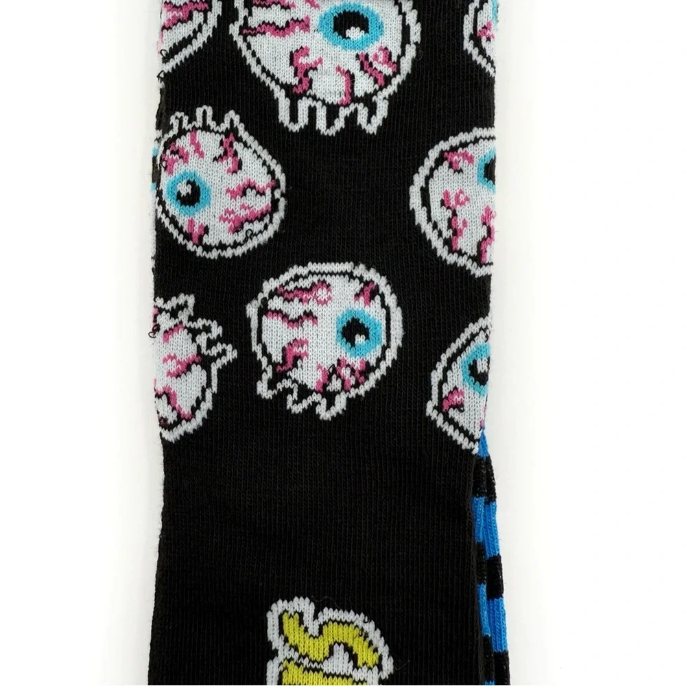 SpongeBob SquarePants Crew Socks Mens Womens Nickelodeon Black Blue Y2K Fun Gift